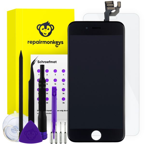 Repair Monkeys iPhone 6 zwart Scherm Reparatieset